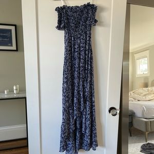 Lulus blue strapless dress size XS